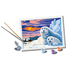 Pintura por Números Focas no Gelo – Ravensburger