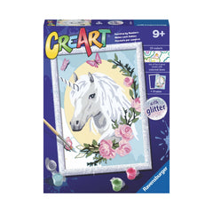 Pintura por Números Retrato de Unicórnio – Ravensburger