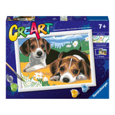 Pintura por números Cãezinhos Jack Russell – Ravensburger