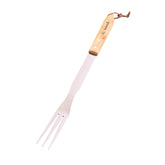 Garfo em Aço Inoxidável e Madeira (46 cm) – BARBECOOK