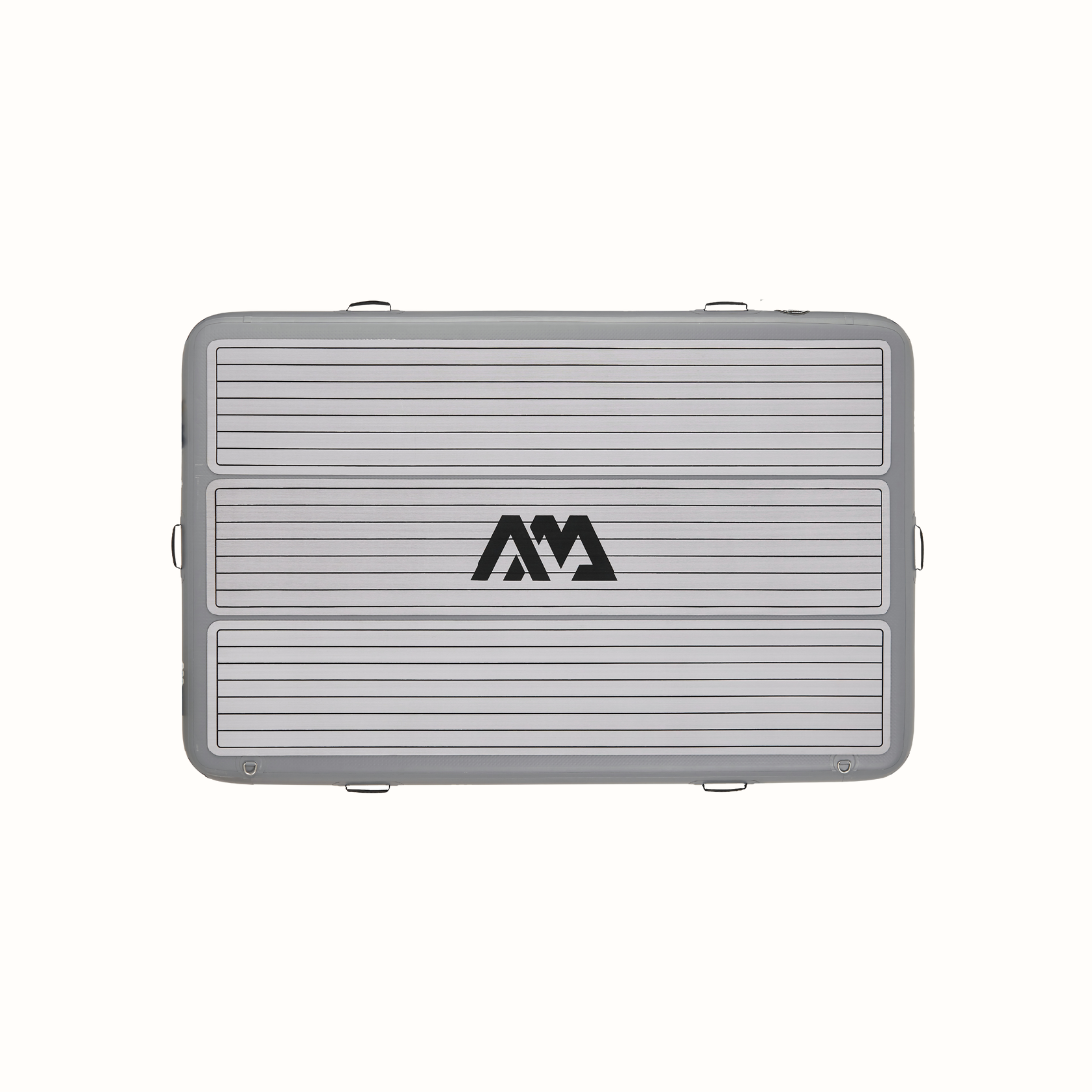 A Plataforma Insufável Island da Aquamarina, com bomba de alta pressão incluída. Ideal para utilizar como lounge, uma jangada para nadar ou uma plataforma de lançamento para desportos aquáticos.