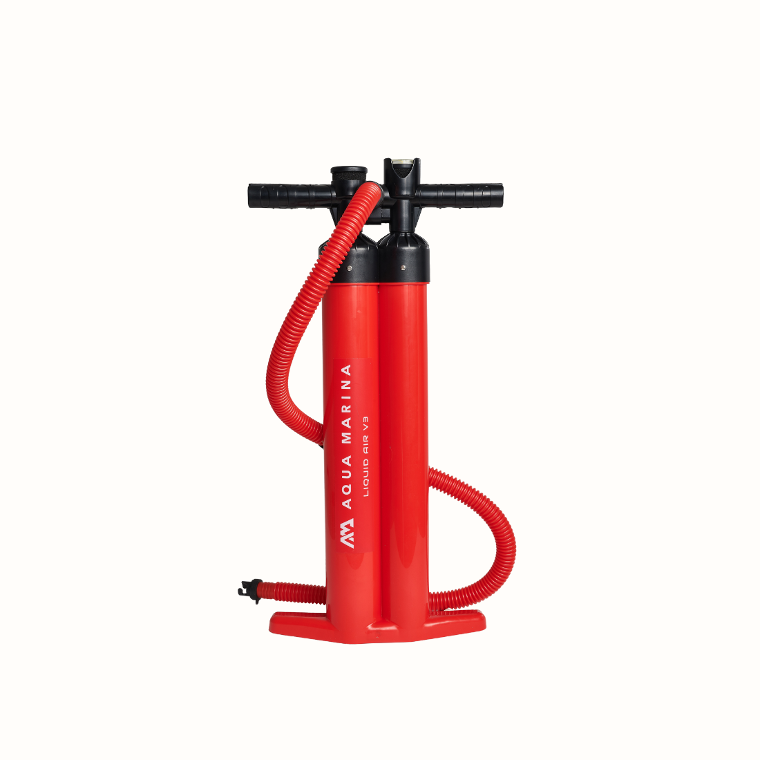 A Bomba Manual de Tripla Ação Liquid AIR V3 da AQUAMARINA tem uma capacidade de 3.2+3.2 litros e uma pressão máxima de 30 psi, proporcionando um alto desempenho.