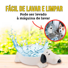 Comedouro de Cerâmica 3D Snoopy Zooz Pets para Cães e Gatos - Licença Oficial Peanuts, Durável, Fácil de Limpar e Antiderrapante