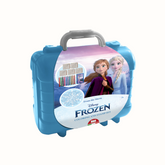 Prepare-se para uma viagem cheia de cor e diversão com o Kit de Carimbos da Frozen! Fabricado com os melhores materiais