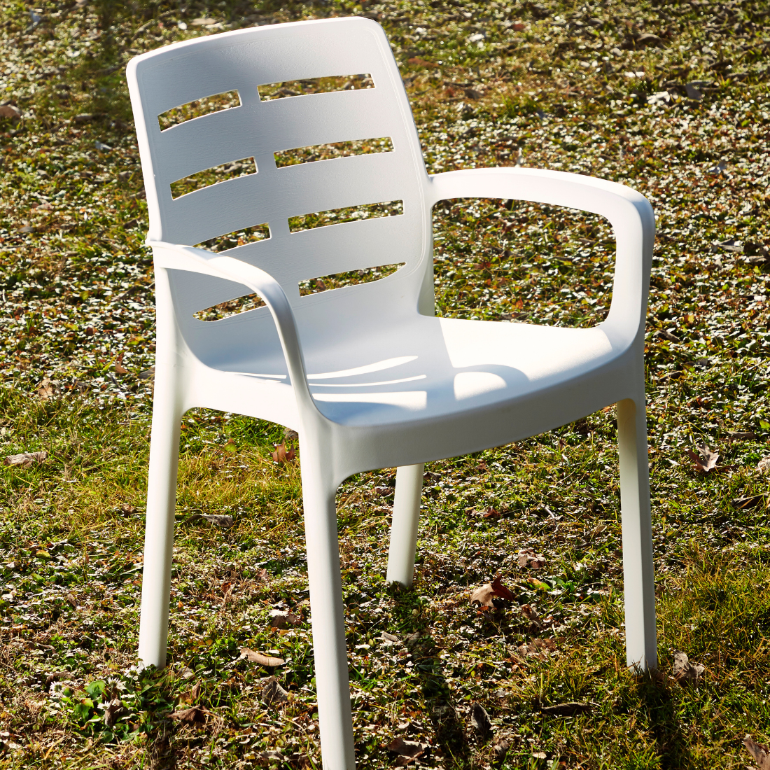 Conjunto de 4 Cadeiras Borneo White IPAE PROGARDEN (60.5x54x82cm)