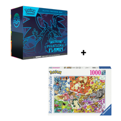 Bundle Pokémon - Phantasmal Flames Elite Trainer Box + Puzzle 1000 Peças