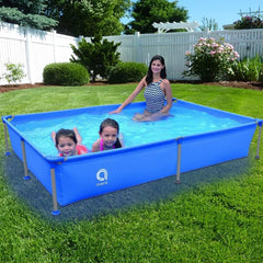 Piscina Tubular Retangular com Bomba – JILONG