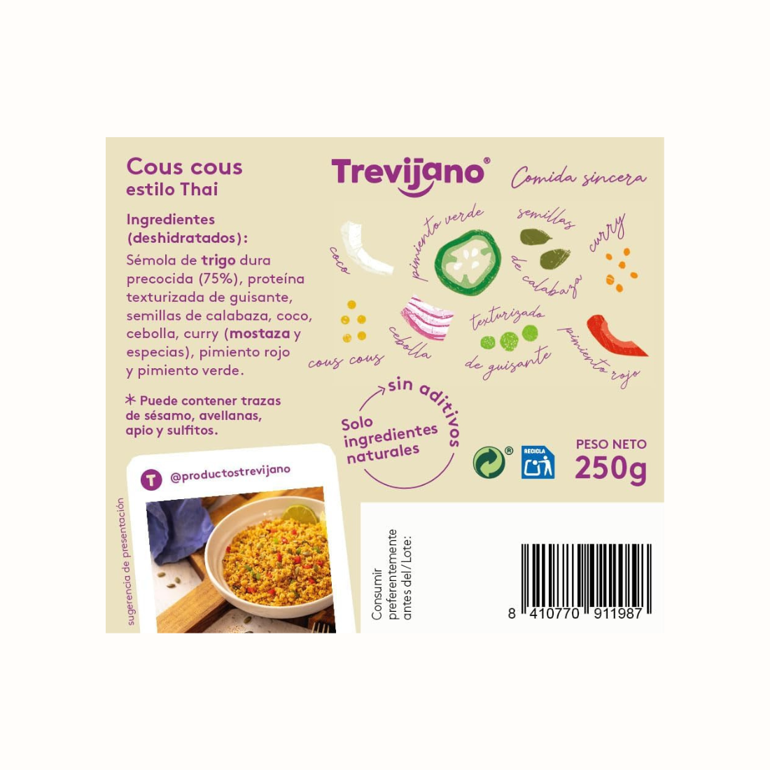 Massa à Bolonhesa com Proteína Vegetal da Trevijano: a autêntica bolonhesa em versão 100% vegetal. Uma delícia sem carne para todos os gostos.