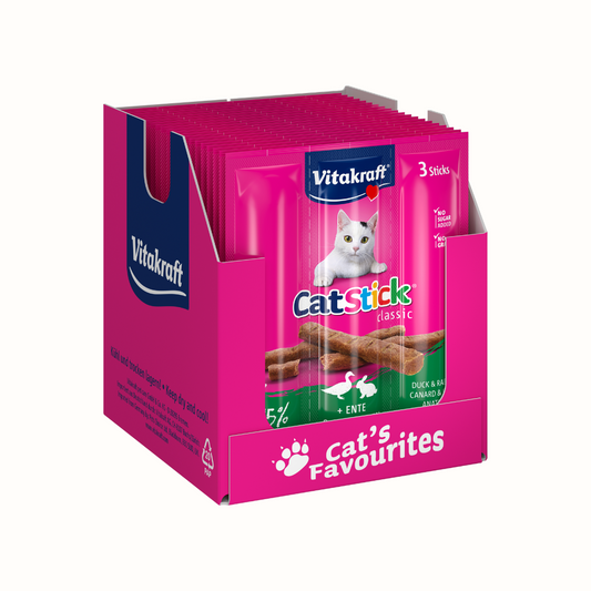 Snack para Gato Cat Stick Mini 18G VITAKRAFT - Caja con 20 Unidades