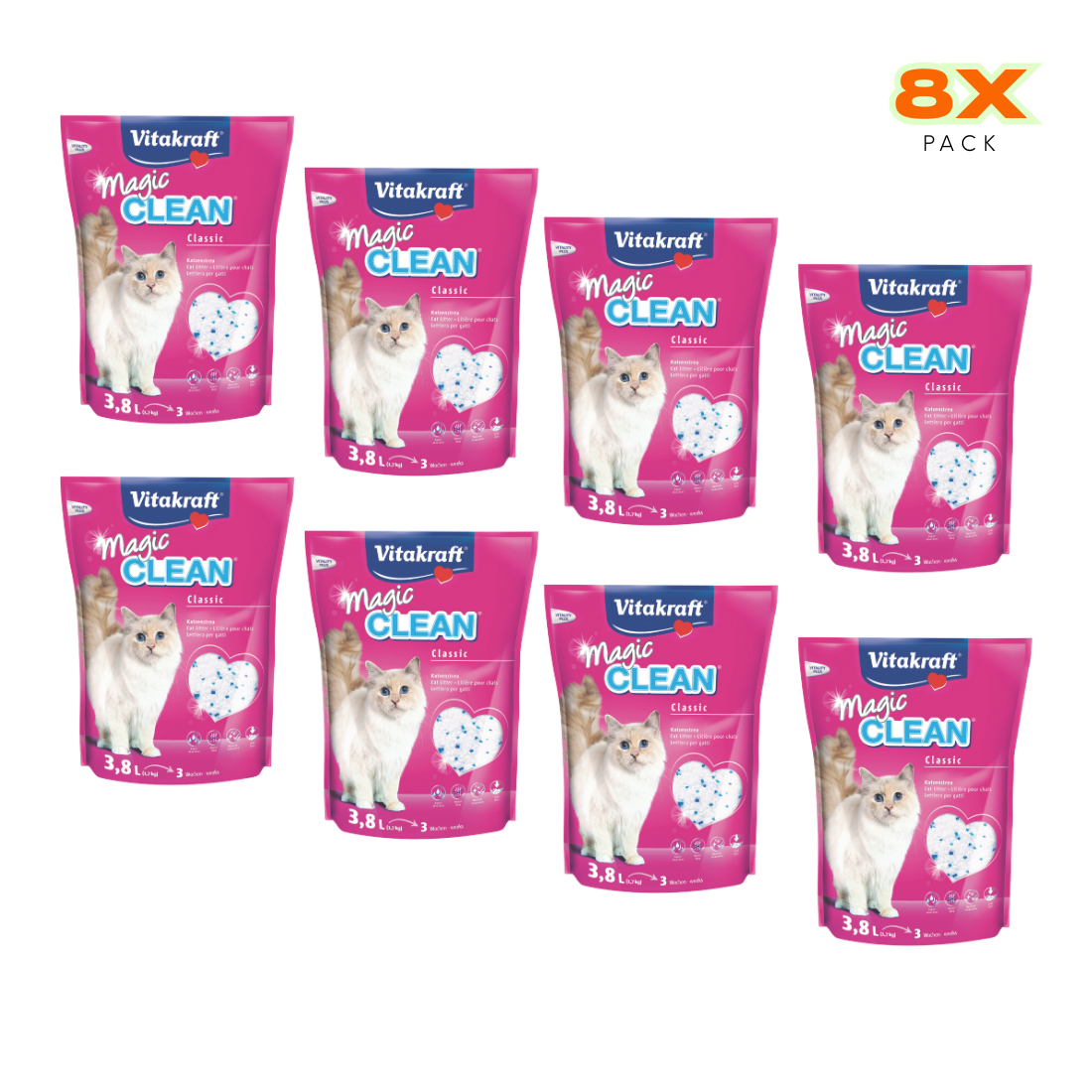 Sílica Magic Clean (Pack de 3 ou Pack de 8) - VITAKRAFT