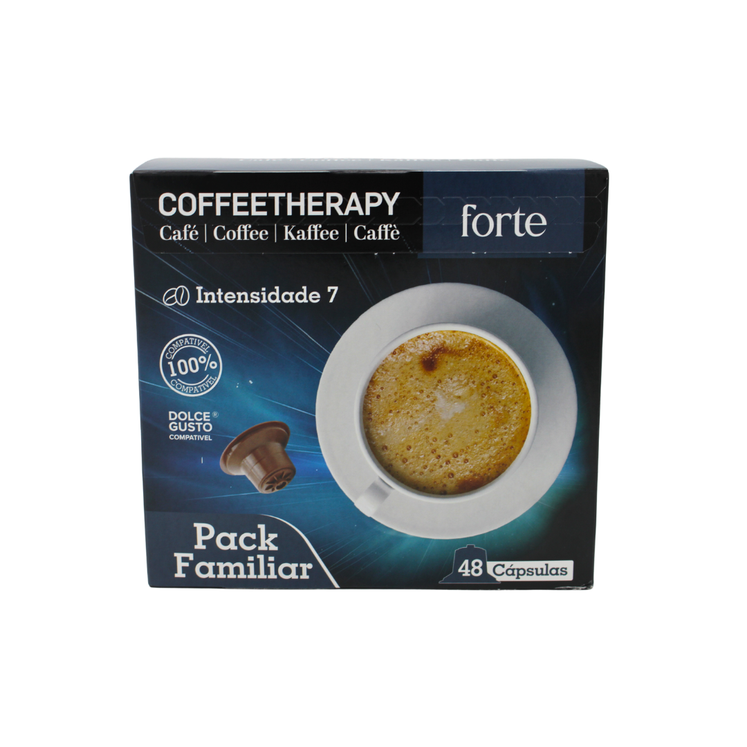 Cápsulas de Café CoffeeTherapy Compatíveis com Dolce Gusto® - Pack 192 Cápsulas - Intensidade 7, Sabor Forte
