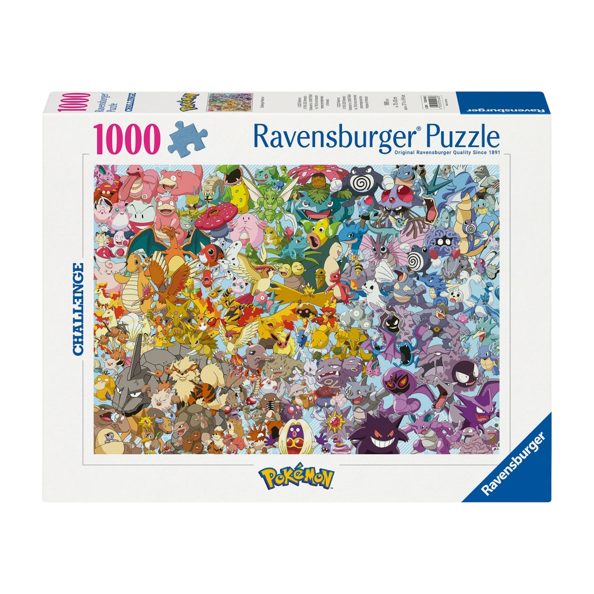 Puzzle Pokémon Challenge 1000 Peças – Ravensburger