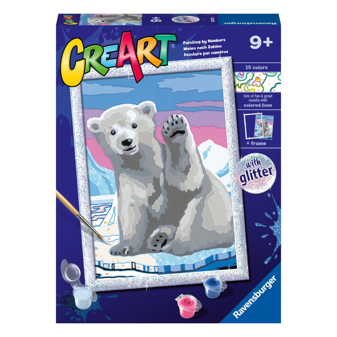 Pintura por números Olá Urso Polar – Ravensburger