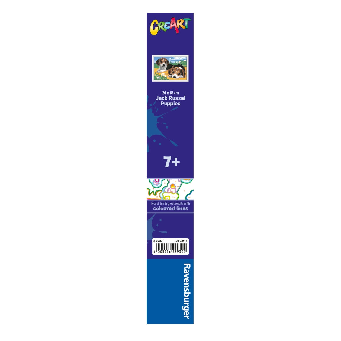 Pintura por números Cãezinhos Jack Russell – Ravensburger