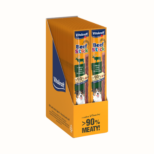 Snack para Perro Beef Stick 12 G VITAKRAFT - Caja con 50 Unidades