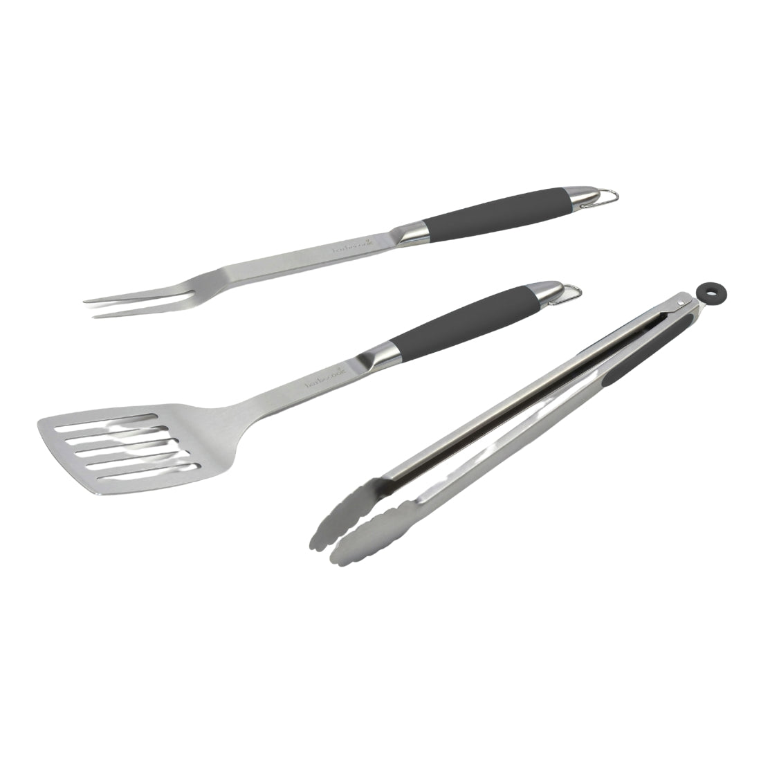 Conjunto de acessóros para Barbecue em aço inoxidável pimenta (43cm) - BARBECOOK