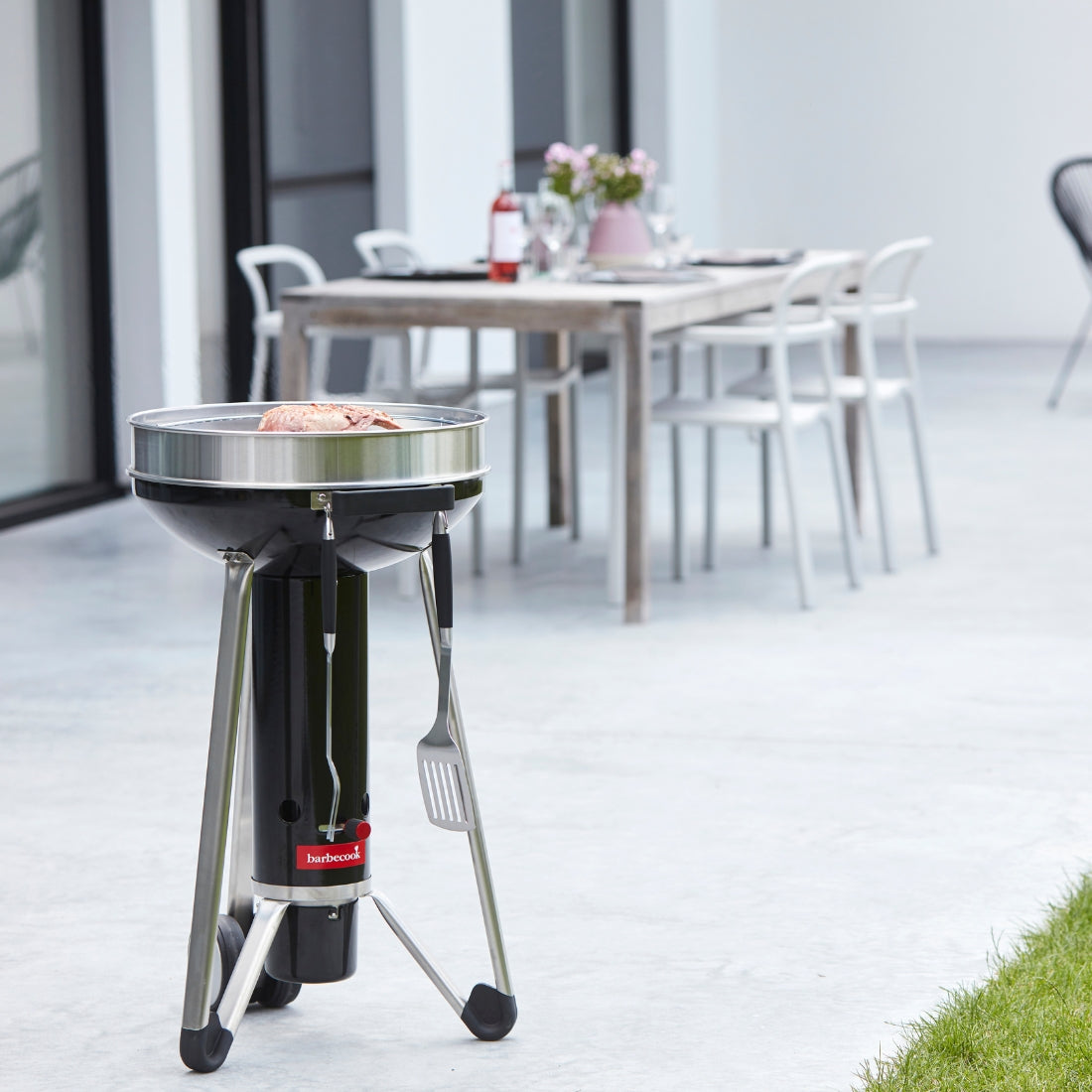 Conjunto de acessóros para Barbecue em aço inoxidável pimenta (43cm) - BARBECOOK