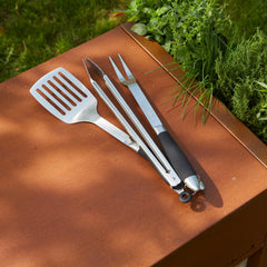 Conjunto de acessóros para Barbecue em aço inoxidável pimenta (43cm) - BARBECOOK