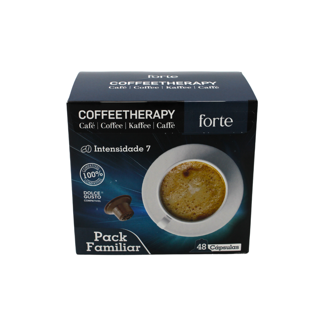 Cápsulas de Café CoffeeTherapy Compatíveis com Dolce Gusto® - Pack 192 Cápsulas - Intensidade 7, Sabor Forte