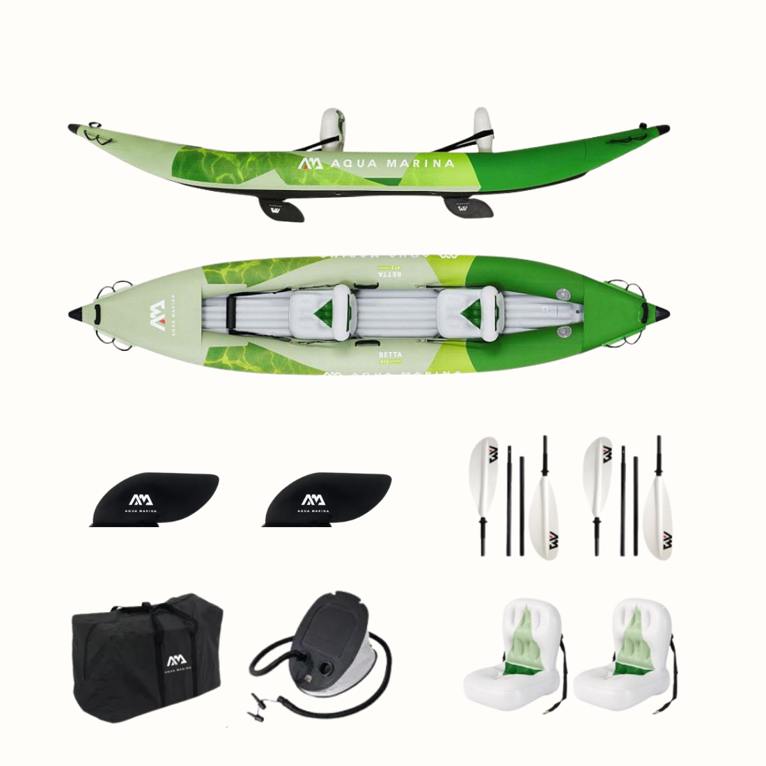 Caiaque de Passeio Insuflável BETTA-412 - Aqua Marina
