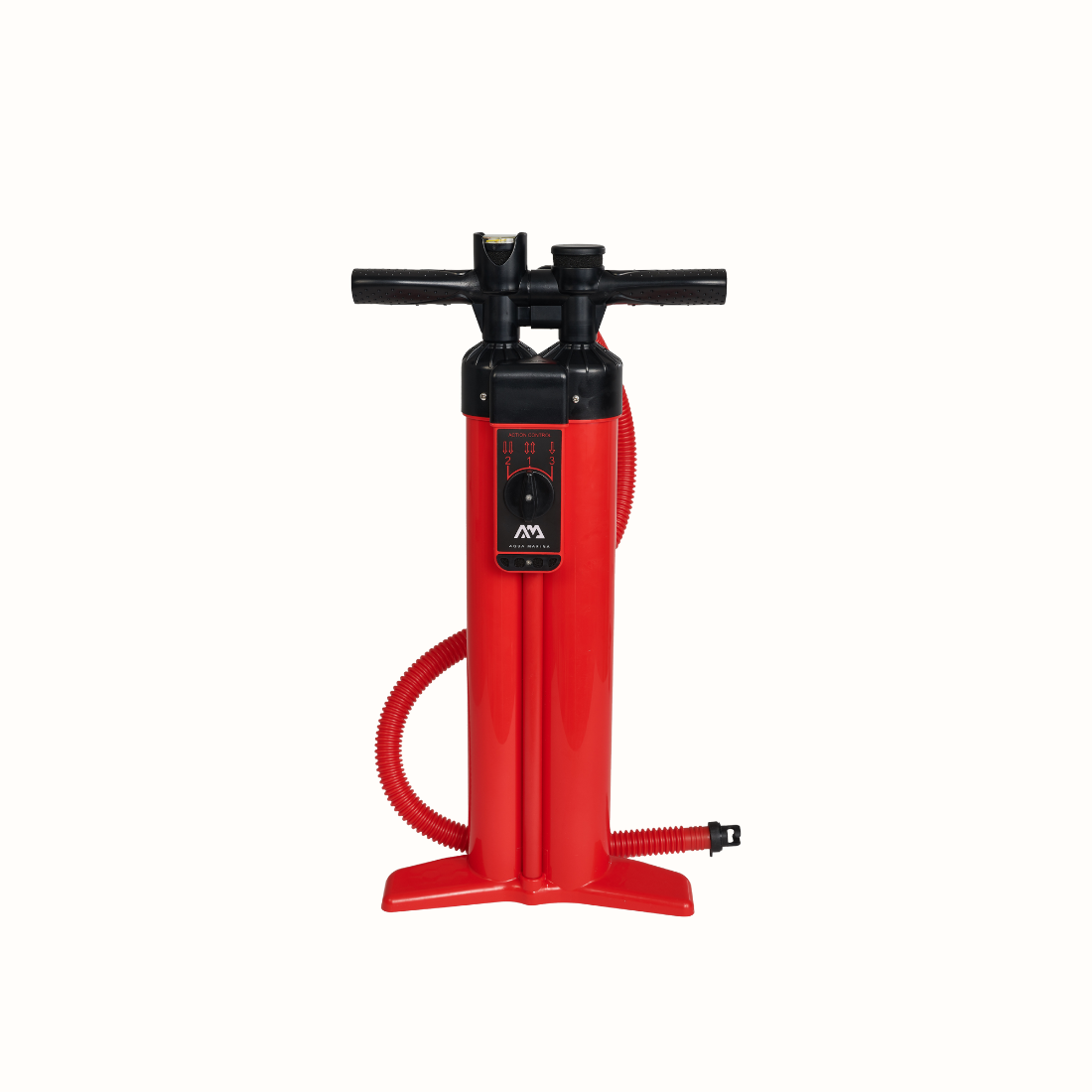 A Bomba Manual de Tripla Ação Liquid AIR V3  da AQUAMARINA tem uma capacidade de 3.2+3.2 litros e uma pressão máxima de 30 psi, proporcionando um alto desempenho.