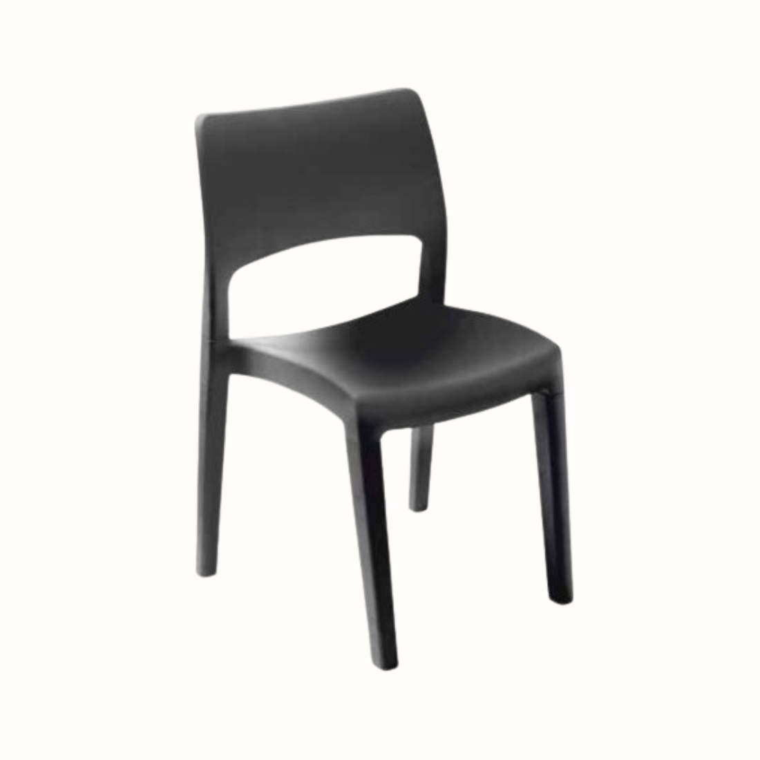 Cadeira de Jardim Klik Klak Antracite IPAE PROGARDEN – Conforto, Durabilidade, Estilo e Montagem Fácil (50x51x82cm)