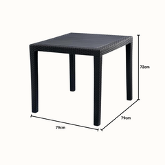 Conjunto de Varanda IPAE PROGARDEN KING (Mesa King + 2 Cadeiras Folia)