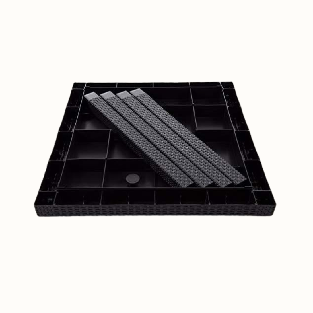 Mesa de Jardim King Antracite (79x79x72cm) - IPAE PROGARDEN