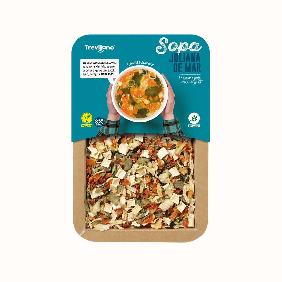 Pack de 7 Bolsas de Sopa Juliana do Mar Vegan - TREVIJANO