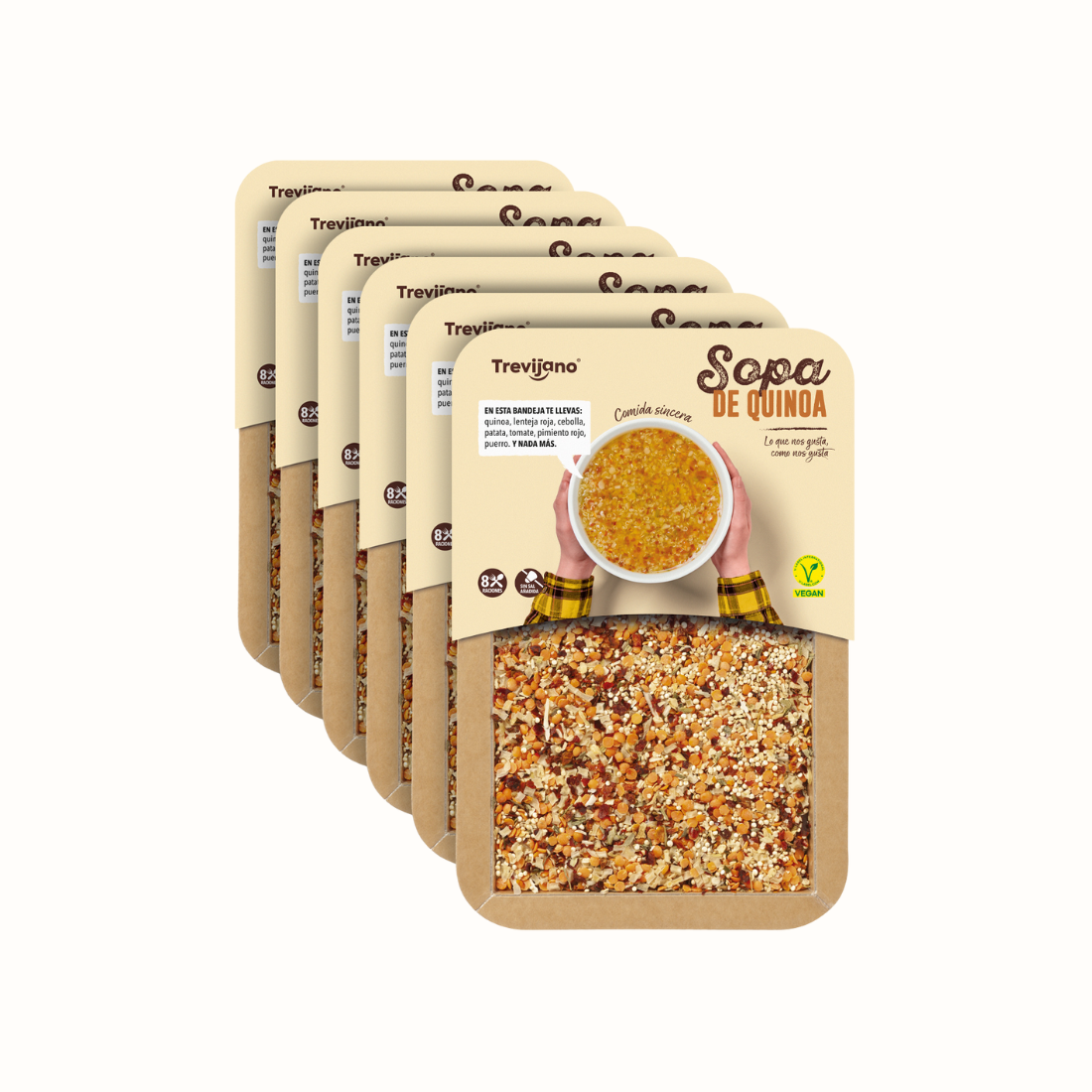 Pack de 7 Bolsas de Sopa de Quinoa  - TREVIJANO