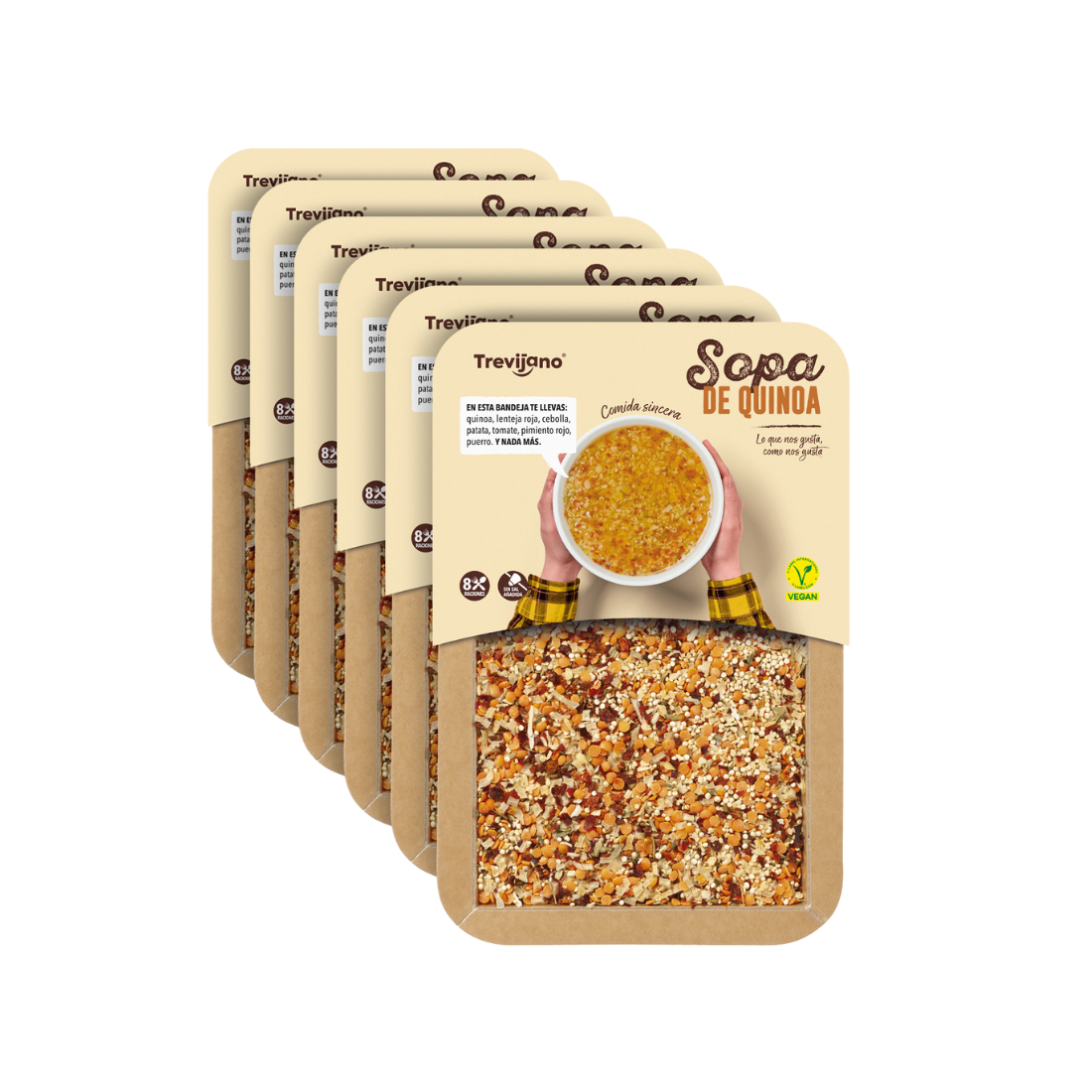 Pack de 7 Bolsas de Sopa de Quinoa  - TREVIJANO