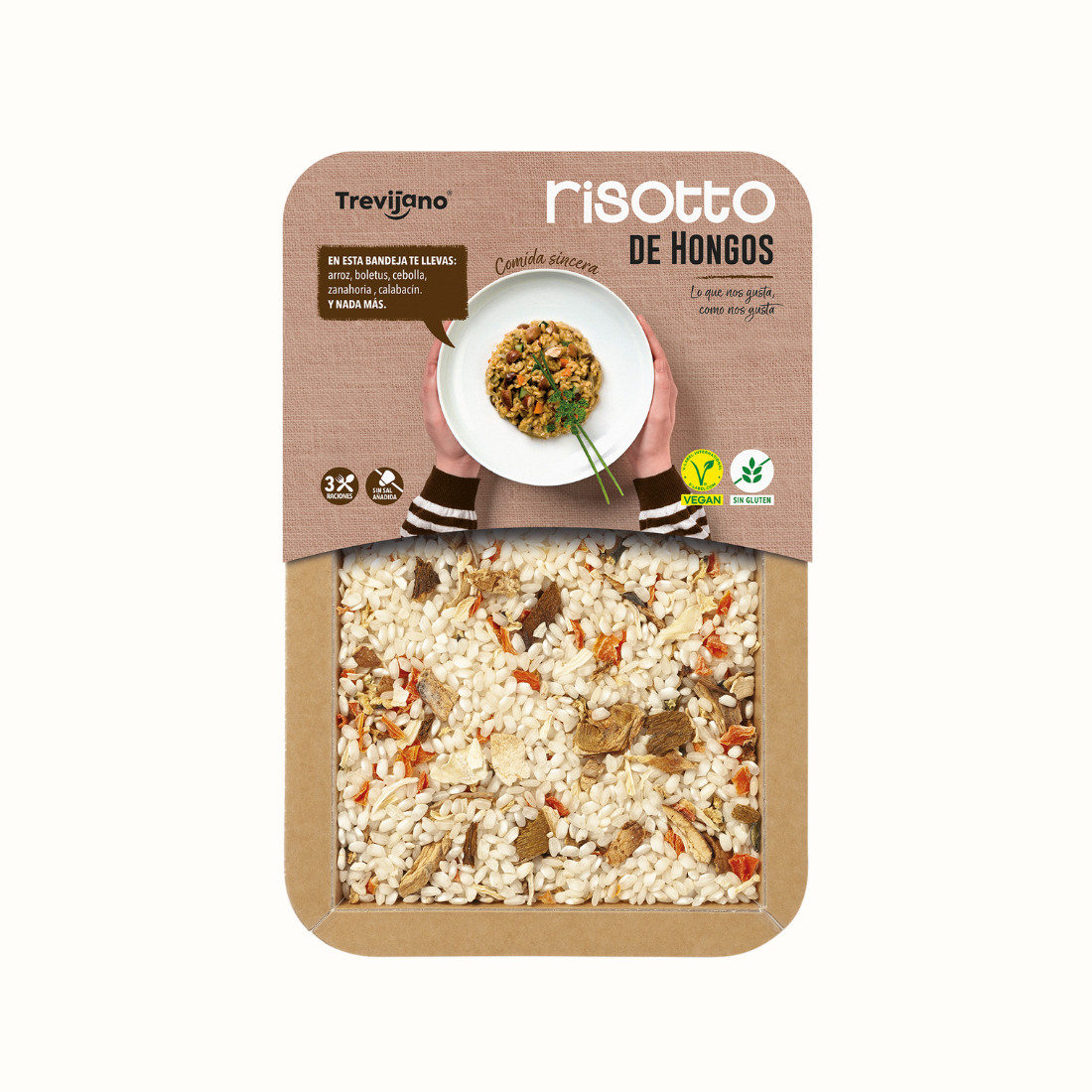 Pack de 7 Bolsas de Risoto de Cogumelos  - TREVIJANO