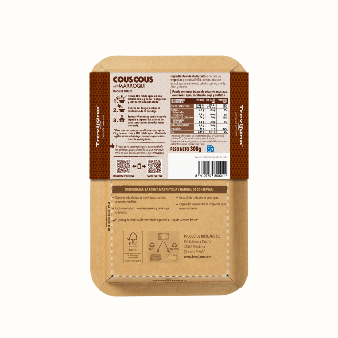 Pack de 7 Bolsas de Cuscuz Marroquino - TREVIJANO