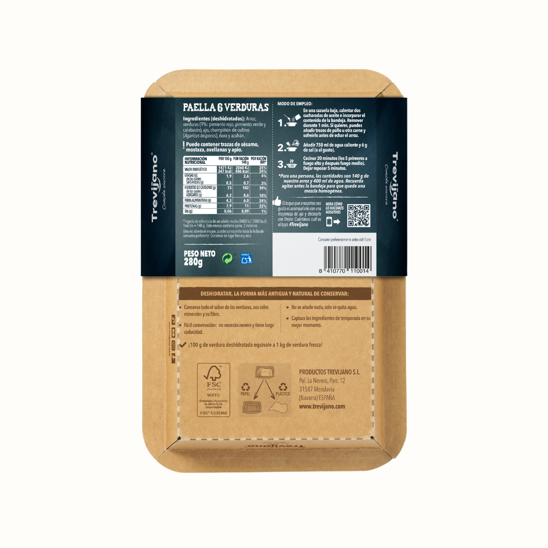 Pack de 7 Bolsas de Paella 6 Legumes  - TREVIJANO