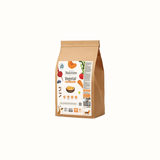 Pienso seco vegetal para perros Naturextra: hipoalergénico, sin gluten e ideal para perros con alergias o intolerancias