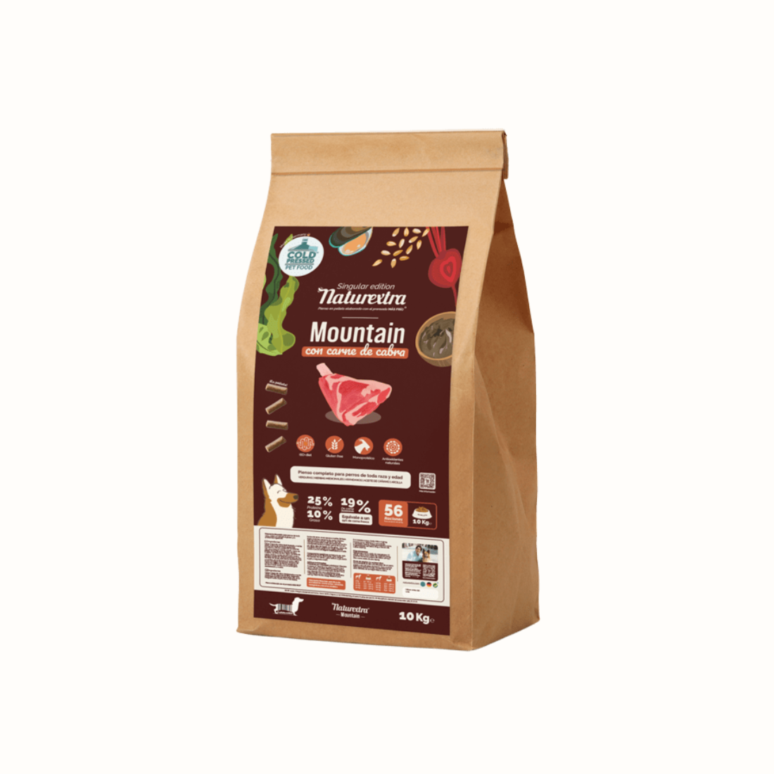 Ração Seca Mountain de Cabra para Cães - Naturextra