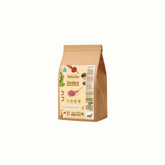 Alimento seco para perros Naturextra con cordero: sin gluten, muy digestible e ideal para perros con problemas digestivos y alergias alimentarias