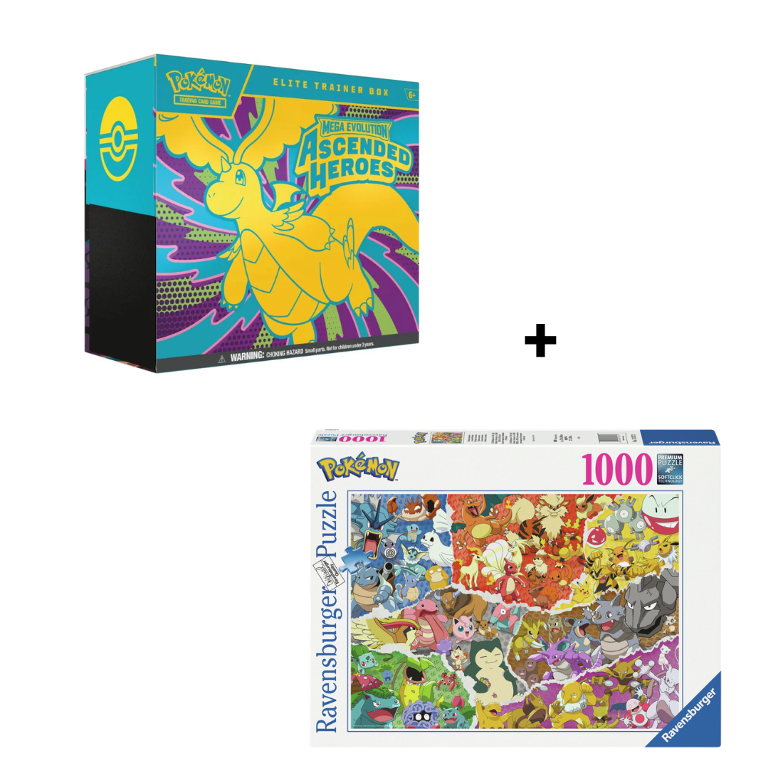 Bundle Pokémon - Ascended Heroes Elite Trainer Box + Puzzle 1000 Peças