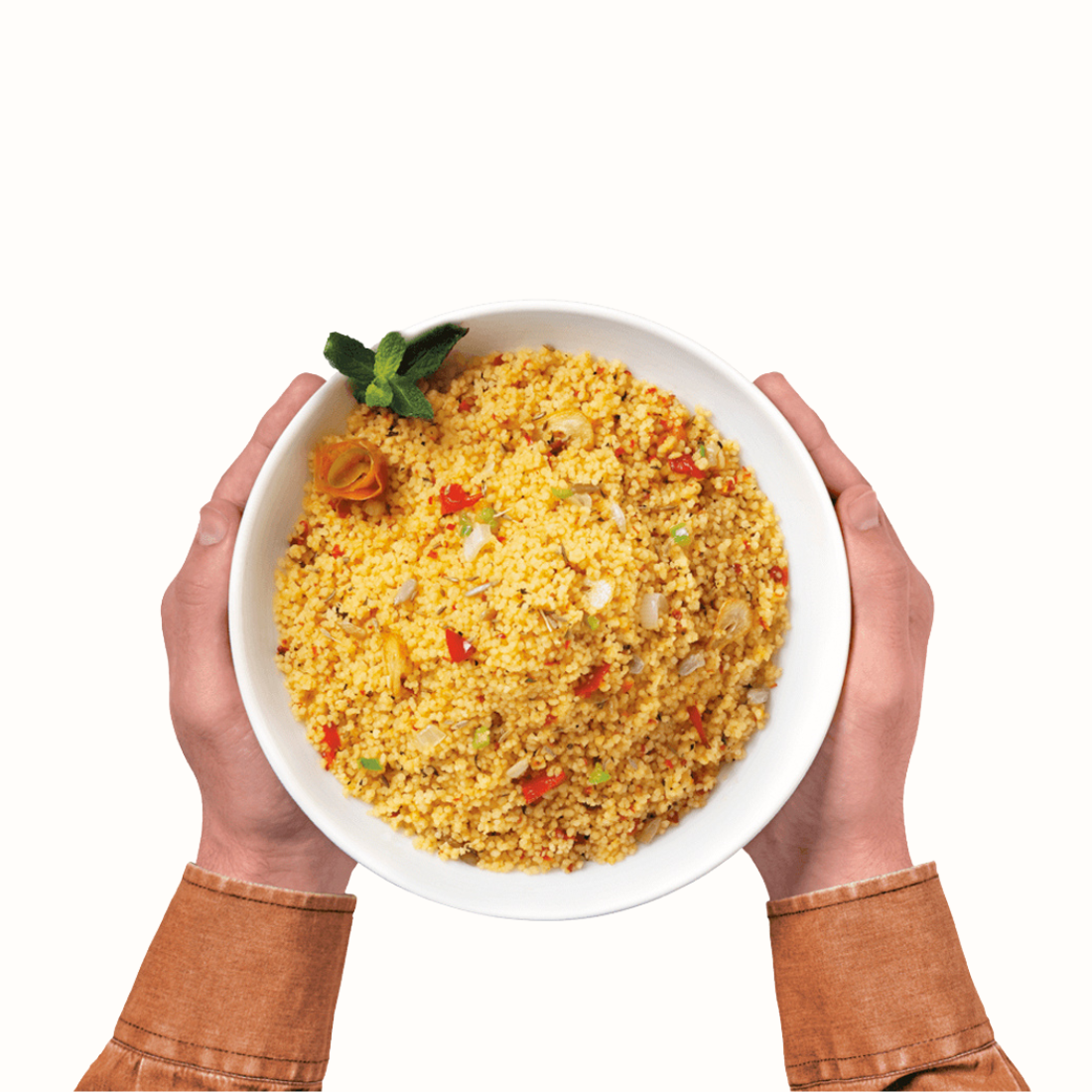Cuscuz Marroquino Vegan: Textura única e sabor autêntico, é uma experiência gastronómica irresistível.  Preparação rápida.