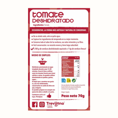 Tomate Seco desidratado Trevijano: sabor autêntico preservado. Descubra seu chef interior e crie diferentes receitas! Compre já!